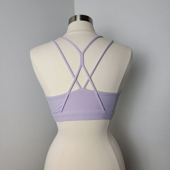 Peloton Cadent Strappy Elevate Lilac Lavender Purple Sports Bra Size Large - Picture 7 of 11